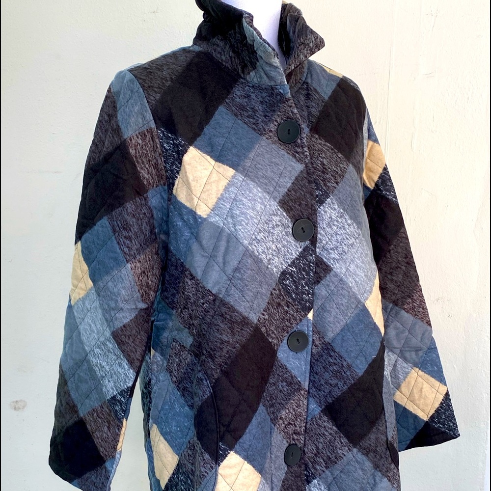 Damee blue plaid jacket